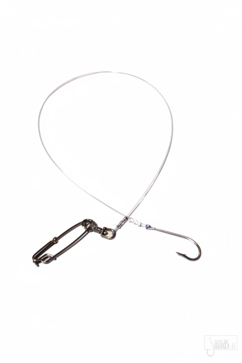 Lineklips - 80mm m/no. 3 krok (Rustfri)