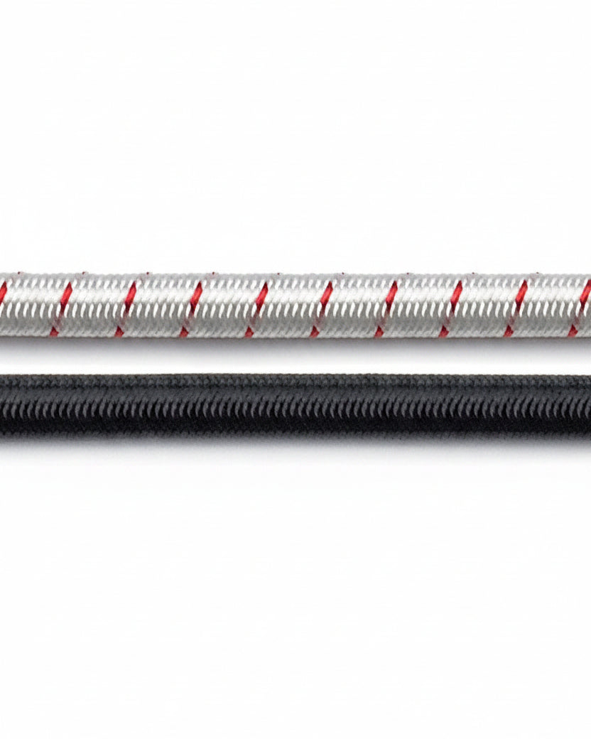 Robeline Gummiline/Strikktau sort 4mm