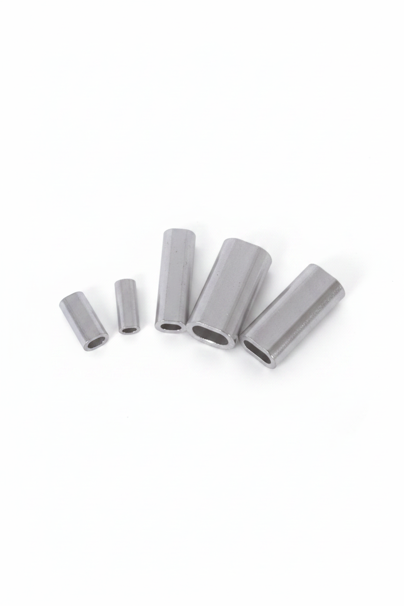 Krympesleeves i aluminium 500 stk - 3,5mm