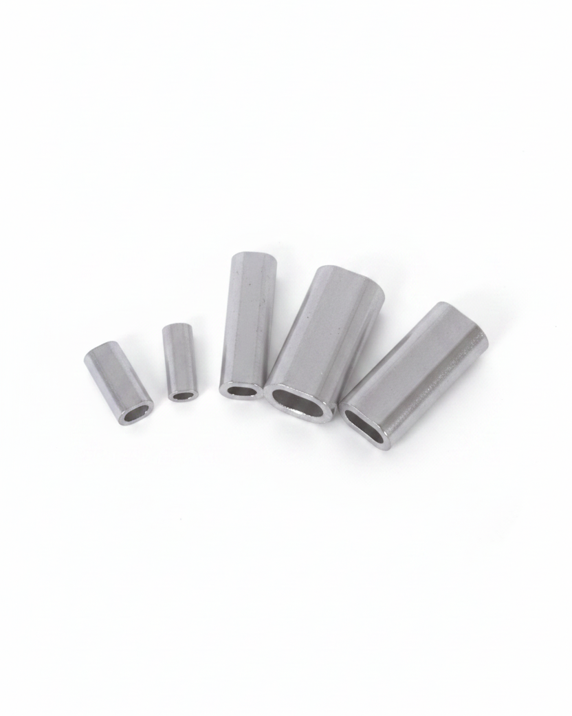 Aluminium crimp sleeves 500 pcs - 3.3mm