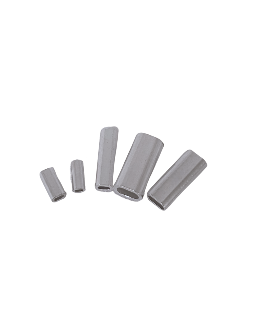 Krympesleeves i aluminium 500 stk - 3,1mm