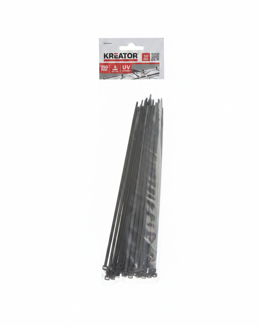 Strips Sorte Uv bestandig 250x5mm 50pk