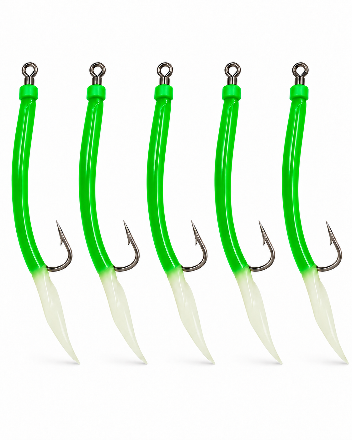 Stainless Rubber Mackerel 12/0 Red 50 pcs