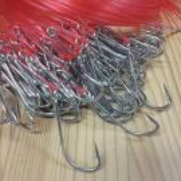 Linekrok 6/0 (Rustfri) m/ forsyn - 100 stk