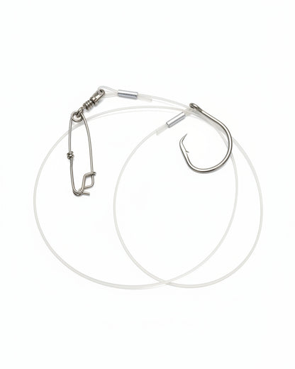 Kveiteline 500m - 4,5mm flettet polyester - 50stk lineklips m/ 16/0 sirkelkroker