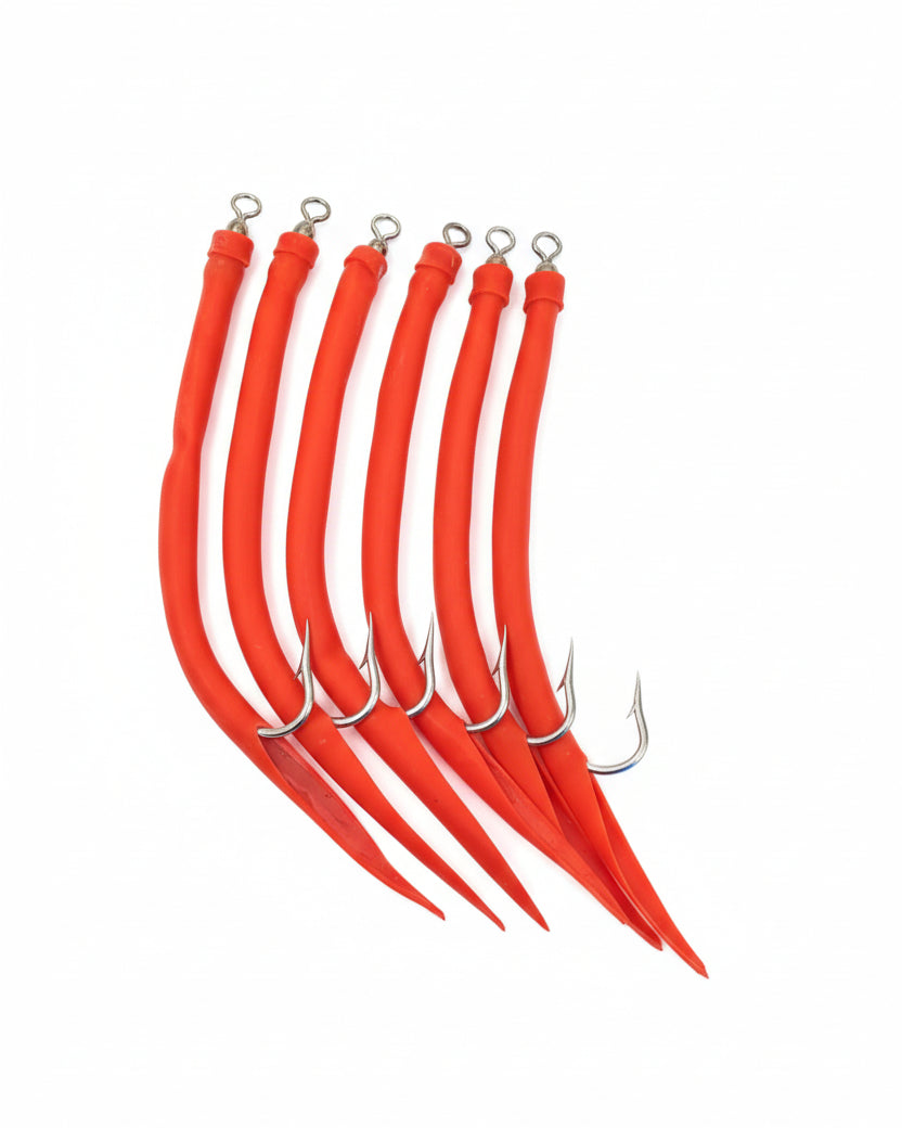 Gummimakk 12/0 latex - Rød 5pk