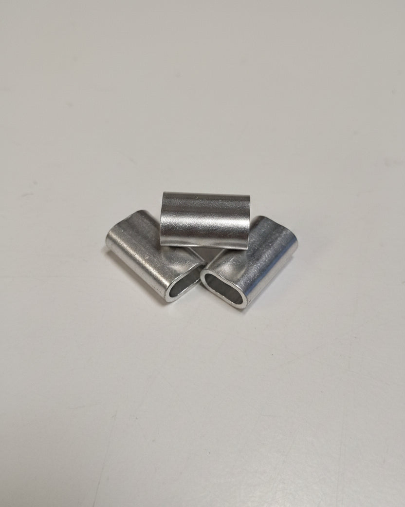Krympesleeves i aluminium 500 stk - 5.0mm <LL>