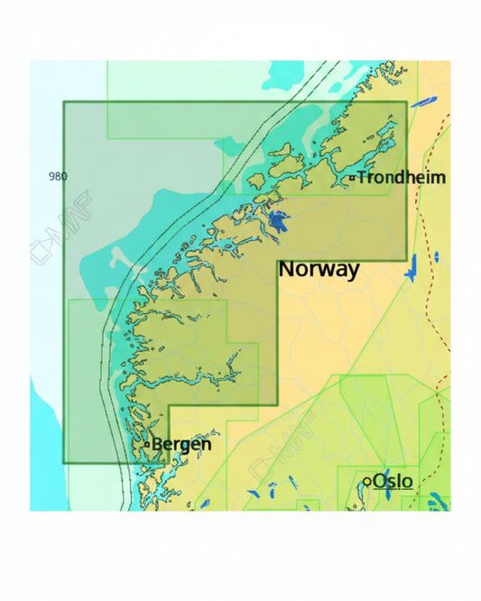 C-Map: Bergen til Brandsfjorden
