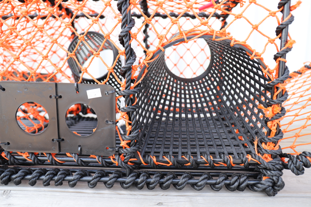 Hummerteine 15 kg rektangulær plast kalv, Orange not