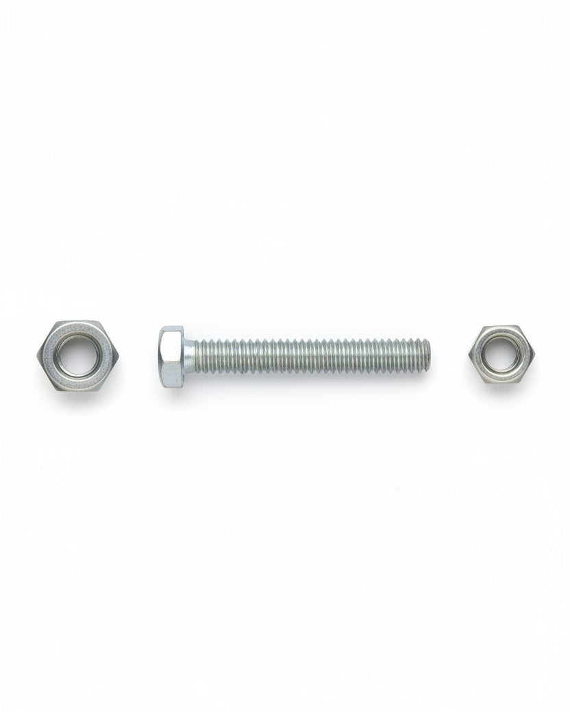 Sekskantbolt m/mutter A4 DIN 933/934 8x60mm - 2pak
