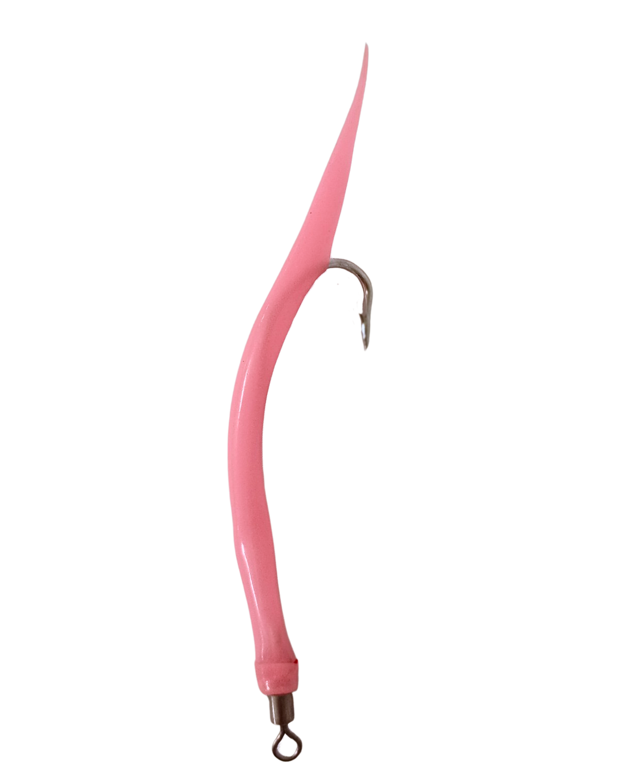 Rustfri Gummimakk 8/0 Selvlysende Rosa