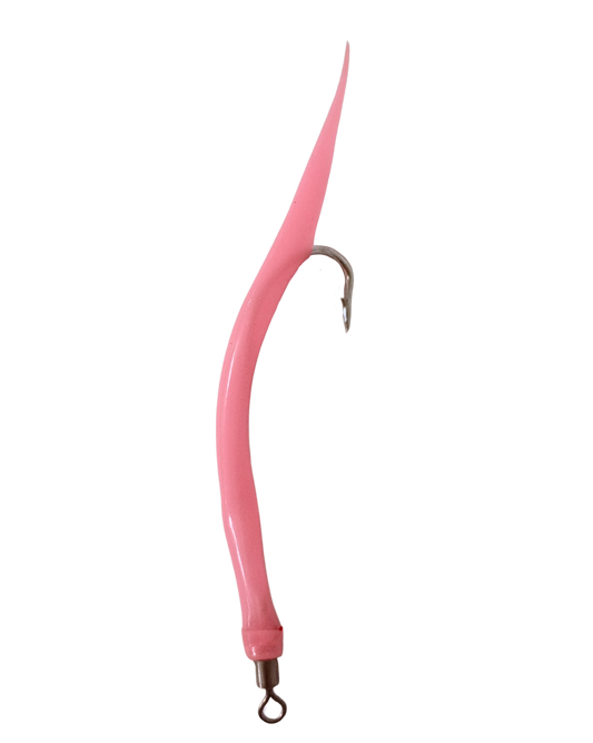 Rustfri Gummimakk 8/0 Selvlysende Rosa
