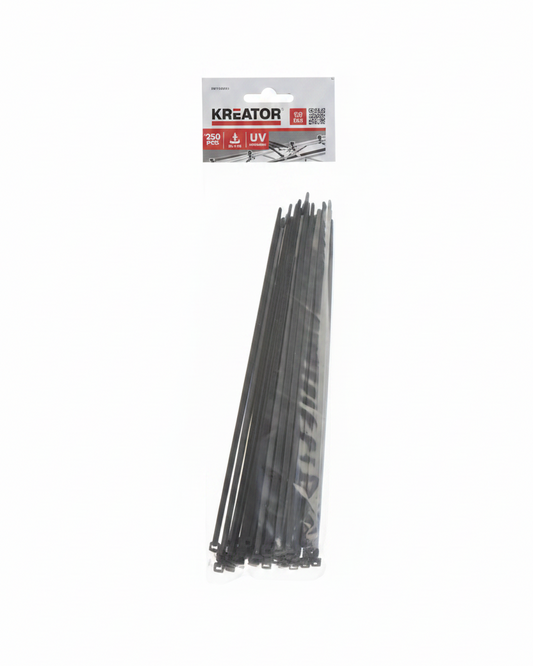 Strips Sorte Uv bestandig 250x5mm 50pk