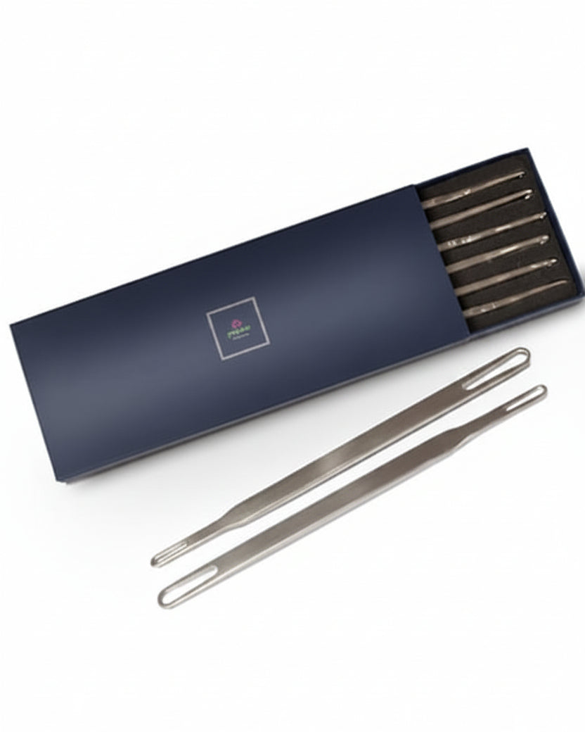 Pagurus pitlepinner i rustfritt stål – 6-pk