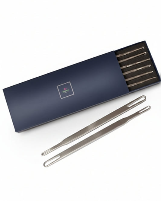 Pagurus pitlepinner i rustfritt stål – 6-pk