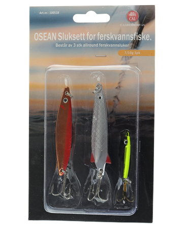 Ocean sluksett til ferskvann - 3stk