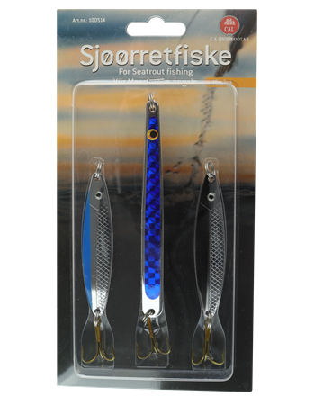 Sjøørret fiskesett - 3stk