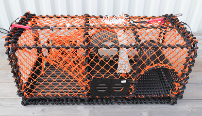Hummerteine 15 kg rektangulær plast kalv, Orange not
